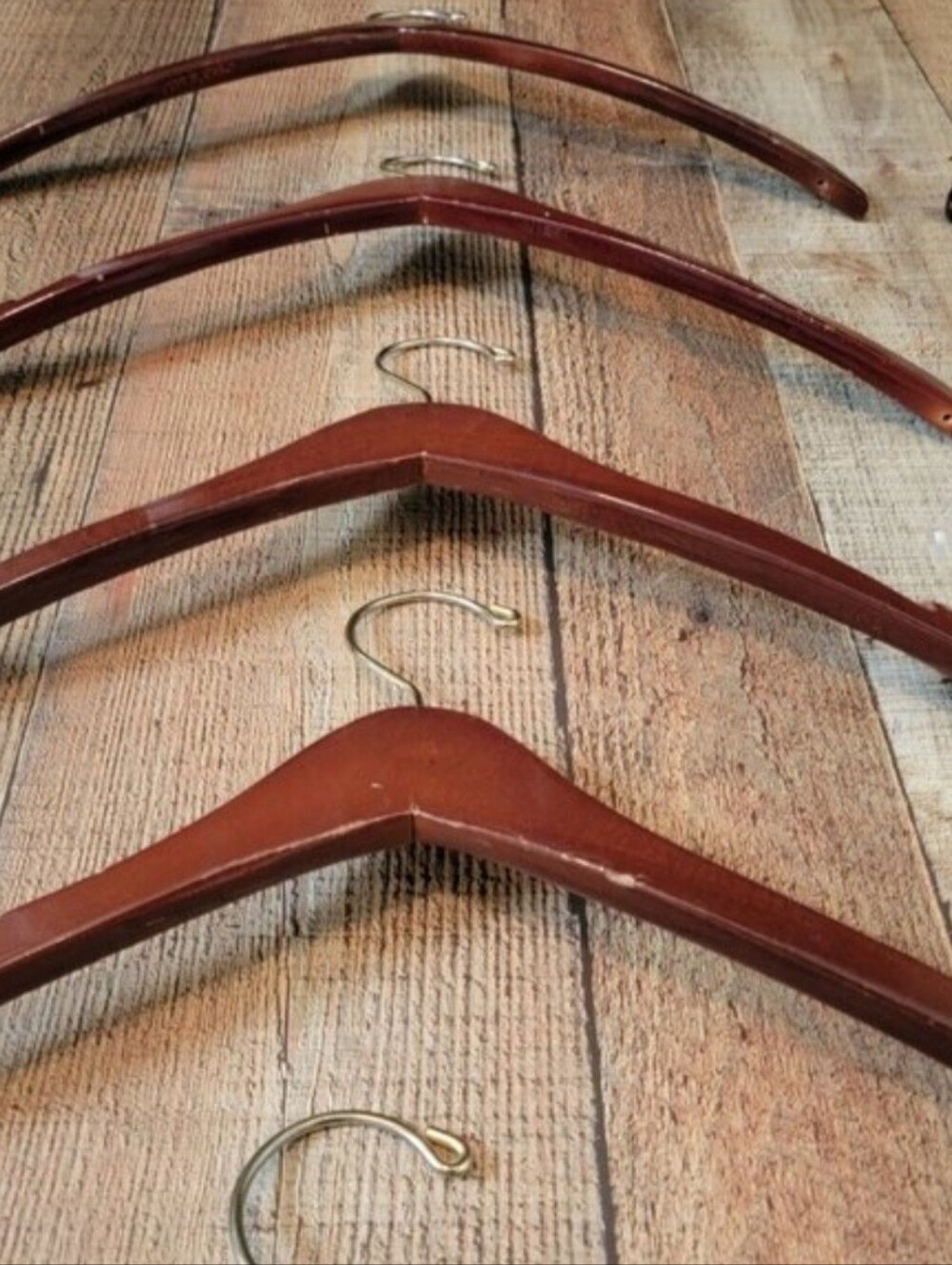 Abercrombie and Fitch Retail Store Wooden Hangers with Notches - 10 - Picture 5 of 16